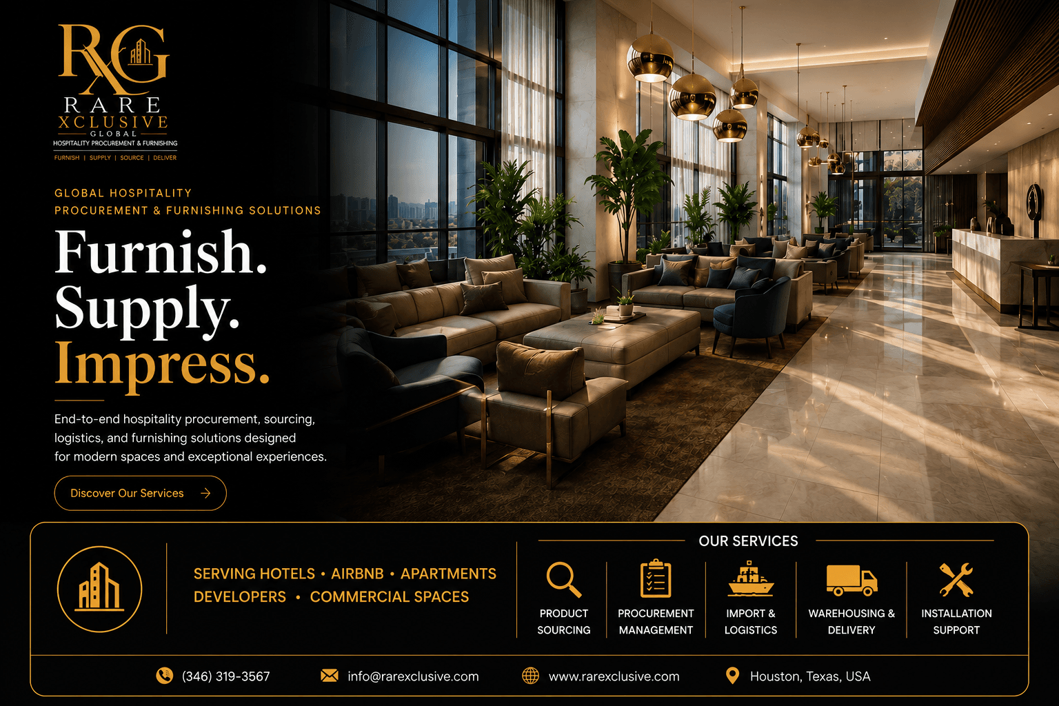Rare Xclusive luxury hospitality hero